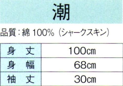 東京ゆかた 60319 よさこい長袢天 潮印 ※この商品の旧品番は「20320」です。※この商品はご注文後のキャンセル、返品及び交換は出来ませんのでご注意下さい。※なお、この商品のお支払方法は、先振込（代金引換以外）にて承り、ご入金確認後の手配となります。 サイズ／スペック